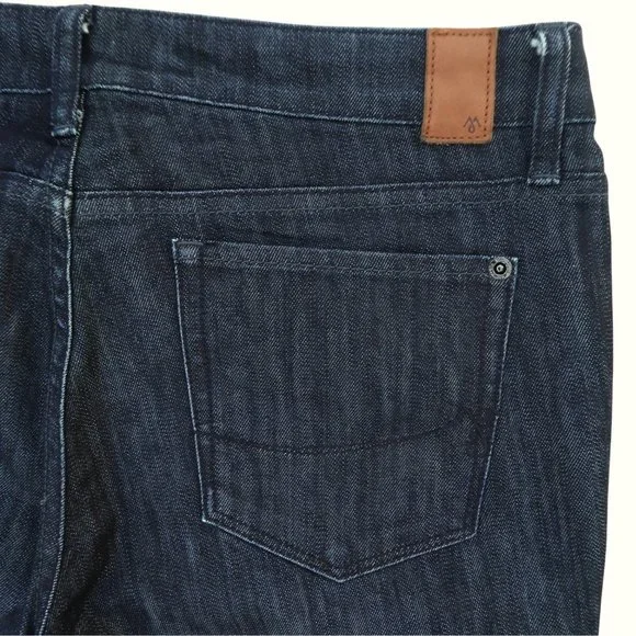 32x33 Martin Osa Dark Wash Denim Jeans Mid Rise Flare Bell Bottom American Eagle